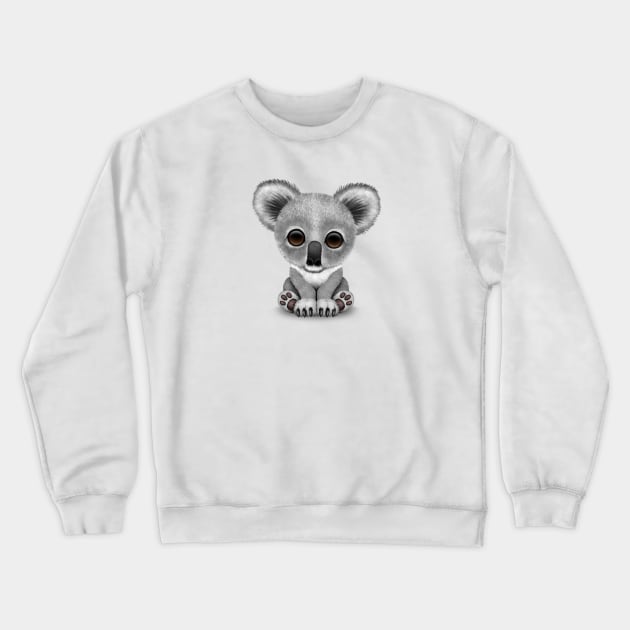 Cute Baby Koala Bear Cub Crewneck Sweatshirt by jeffbartels